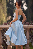 Damen Midi-Tüllkleid Träger Festlich - Image 6