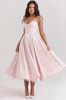 Damen Midi-Tüllkleid Träger Festlich - Image 7