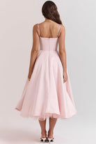 Damen Midi-Tüllkleid Träger Festlich - Image 9