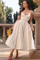 Damen Midi-Tüllkleid Träger Festlich - Image 24