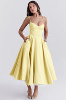 Damen Midi-Tüllkleid Träger Festlich - Image 27