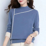 Helena - Camisola de gola alta feminina de malha