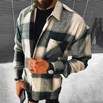 Károvaná overshirt košile s náprsní kapsou