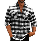 Herren Kariertes Hemd Klassisches Karohemd Relaxed Fit