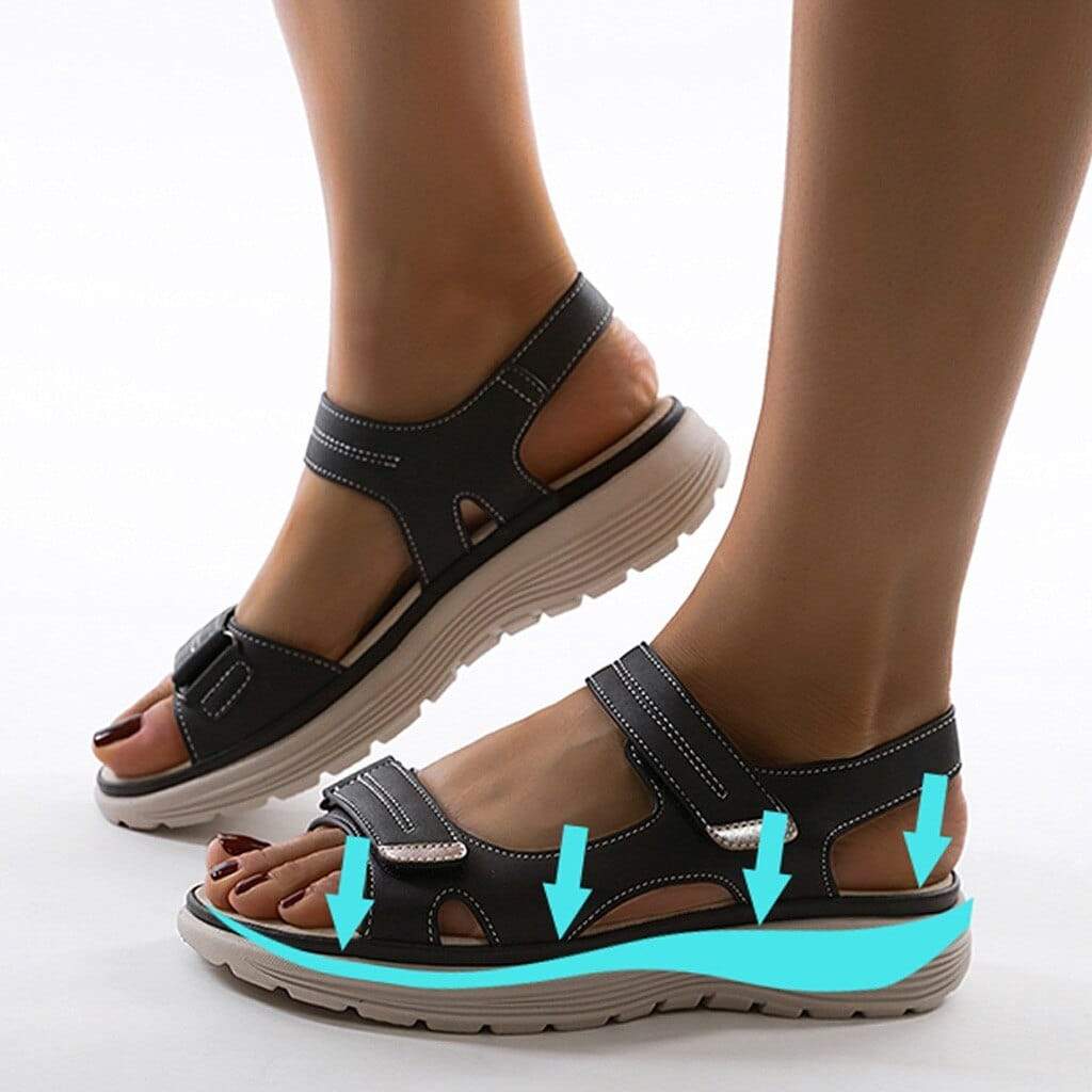 Damen Orthopädische Sandalen Bequem Fußgewölbeunterstützung - Image 2