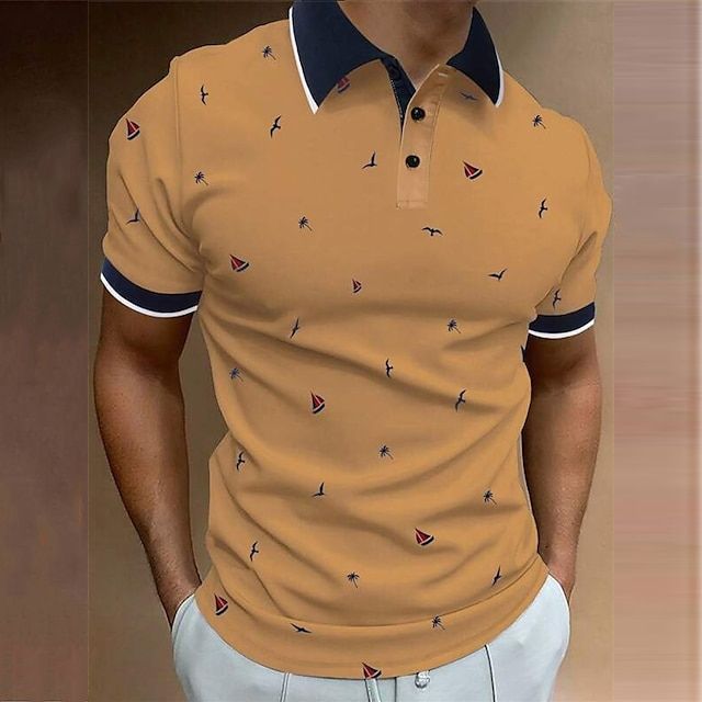 Herren Polohemd Sommer Leicht Elegant - Image 2