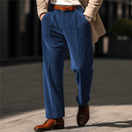 Pantaloni da uomo con gamba dritta e tasche anteriori